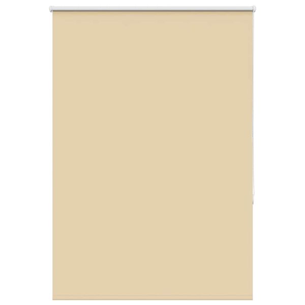 vidaXL Roller Blind Blackout Beige 110x150 cm Fabric Width 105.7 cm Polyester