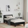 vidaXL Bed Frame Black Oak 98.5 x 200 cm Engineered Wood