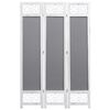 vidaXL 3-Panel Room Divider Grey 105x165 cm Fabric