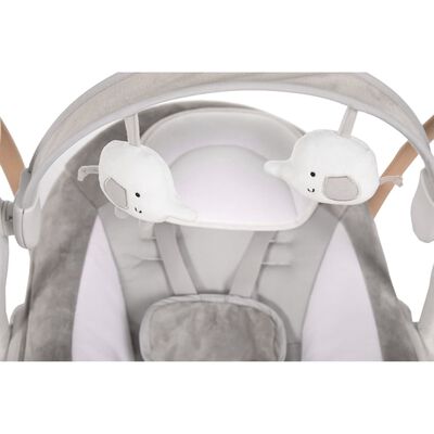 Bo Jungle Portable Baby Swing Dolphy Natural and Pure White