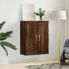 vidaXL Wall Mounted Cabinet Brown Oak 69.5x34x90 cm Engineered Wood