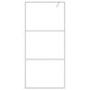 vidaXL Walk-in Shower Wall Silver 90x195 cm Clear ESG Glass
