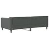 vidaXL Day Bed without Mattress Dark Grey 90x190 cm Single Fabric