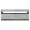 vidaXL TV Cabinet with LED Lights Concrete Grey 100x35x40 cm