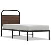 vidaXL Bed Frame Without Mattress 75x190 cm Brown Oak Engineered Wood