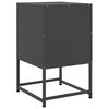 vidaXL Bedside Cabinets 2 pcs Black 36x39x60.5 cm Steel