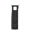 vidaXL Curtains for Loft Bed with Tower White and Black Polyester
