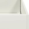 vidaXL Planter White 120x80x80 cm Steel
