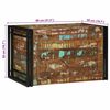 vidaXL Storage Box Brown and Black 80 x 50 x 50 cm Reclaimed Wood