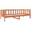 vidaXL Bed Frame with Headboard Wax Brown 80 x 200 cm Solid Pine Wood