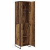 vidaXL Warderobe 2 pcs Old Wood 50 x 50 x 200 cm Engineered Wood