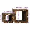 vidaXL TV Units 2 pcs Multicolour 36 x 30 x 36 cm Solid Reclaim Wood