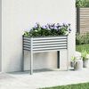 vidaXL Garden Planter 100x45x90 cm Galvanised Steel