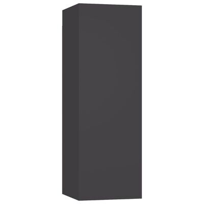 vidaXL TV Cabinet Grey 30.5x30x90 cm Chipboard