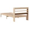 vidaXL Bed Frame without Mattress 75x190 cm Small Single Solid Wood Pine