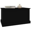 vidaXL Storage Box Black 70x40x38 cm Engineered Wood