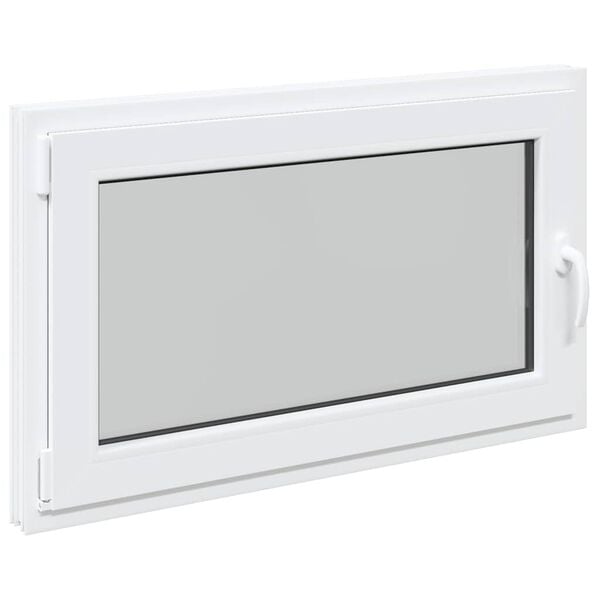 vidaXL Basement Window RISOR 100x60 cm Tilt&Turn DIN Left White