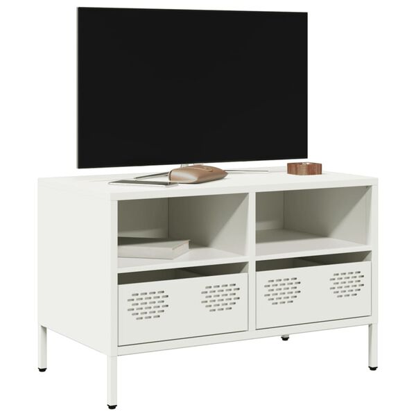 vidaXL TV Cabinet White 68x39x43.5 cm Cold-rolled Steel