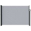 vidaXL Retractable Side Awning 117 x 300 cm Polyester Rectangular Grey