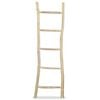 vidaXL Towel Ladder with 5 Rungs Teak 45x150 cm Natural