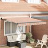 vidaXL Retractable Awning Manual Multicolour 350 x 250 cm