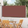 vidaXL Retractable Side Awning 120 x 300 cm Brown