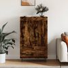 vidaXL Highboard Smoked Oak 69.5x31x115 cm Engineered Wood