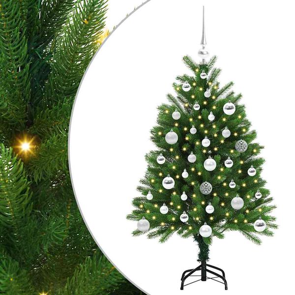 vidaXL Christmas Tree with 150 LEDs with Stand Green 120 cm PE