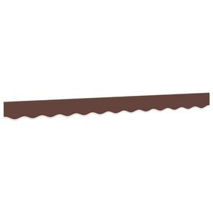 vidaXL Awning Valance Replacement Brown Stripe 300 cm