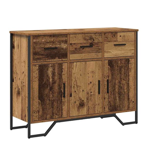 vidaXL Sideboard with Drawer Old Wood 97 x 32.5 x 74.5 cm