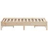 vidaXL Bed Frame without Mattress 135x190 cm Double Solid Wood Pine