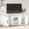 vidaXL TV Cabinet High Gloss White 100x31.5x35 cm Engineered Wood