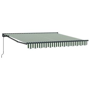 vidaXL Awning Frame Green and White 300 x 250 cm