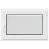 vidaXL Basement Window RISOR 90x60 cm Tilt&Turn DIN Right White