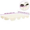 vidaXL Replacement Canopy for Garden Swing Cream 188/168x145/110 cm