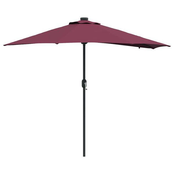 vidaXL Garden Parasol Bordeaux Red 294 x 150 x 223 cm