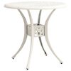 vidaXL Garden Table White 78x78x72 cm Cast Aluminium