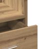 vidaXL Podium with Drawer Artisan Oak 55 x 55 x 107 cm Engineered Wood