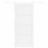 vidaXL Sliding Door White 93 x 211 cm Solid Pine Wood