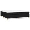 vidaXL Box Spring Bed Frame Black 200x200 cm Fabric