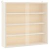 vidaXL Wooden Collector's Display Case with Doors 40x8.5x37cm