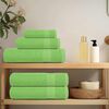 vidaXL Hand Towels "FROGN" 10 pcs Apple Green 50x100 cm 360 gsm