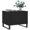 vidaXL Coffee Table Black 60x44.5x45 cm Engineered Wood