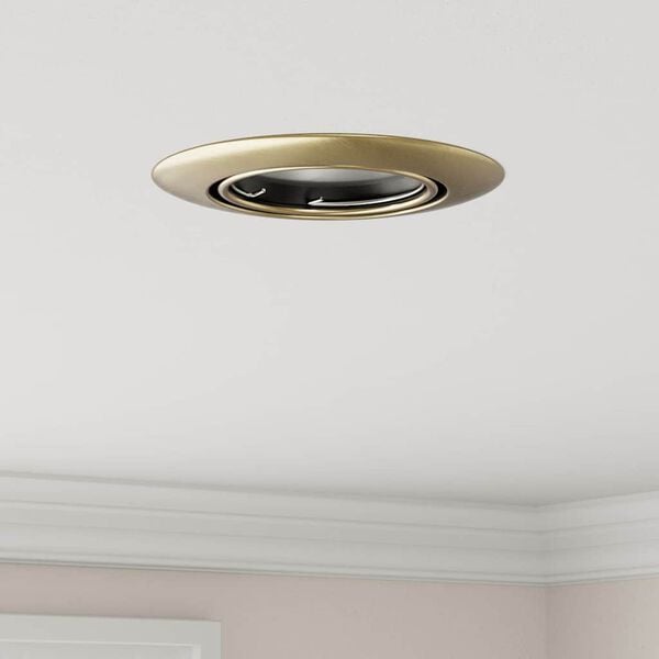 vidaXL Spotlight 12 pcs Brass 9 x 9 x 2.5 cm Metal