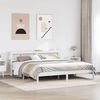 vidaXL Bed Frame without Mattress White 200x200 cm Solid Wood Pine
