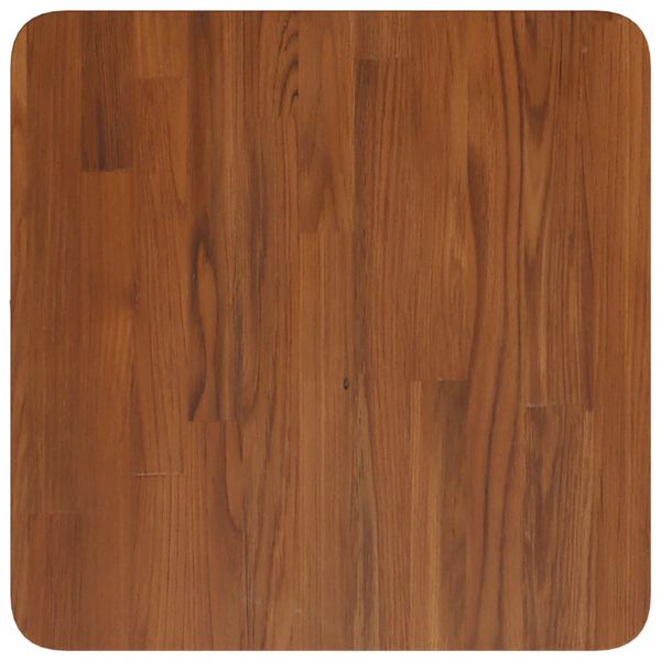 vidaXL Square Table Top Dark Brown 40x40x2.5cm Treated Solid Wood Oak