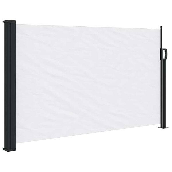 vidaXL Retractable Side Awning White 120x500 cm