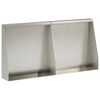 vidaXL Retaining Wall 2 pcs 40 x 12 x 50 cm Stainless Steel Silver