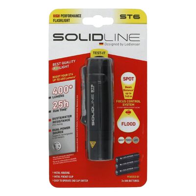 SOLIDLINE Torch ST6 with Clip 400 lm