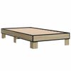 vidaXL Bed Frame without Mattress Sonoma Oak 75x190 cm Small Single